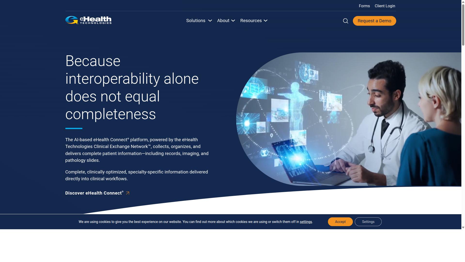 Medicai for Image Exchange Solutions website